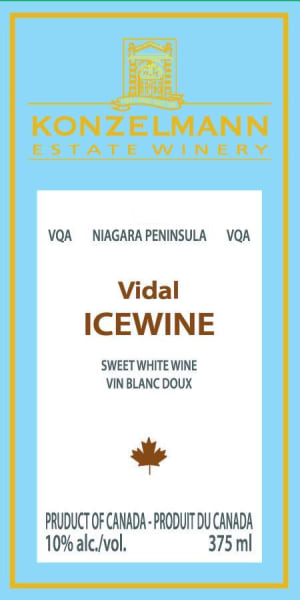 Rượu vang trằng Konzelmann Vidal Icewine 2010