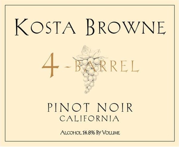 Rượu vang đỏ Kosta Browne 4 Barrel Pinot Noir 2007