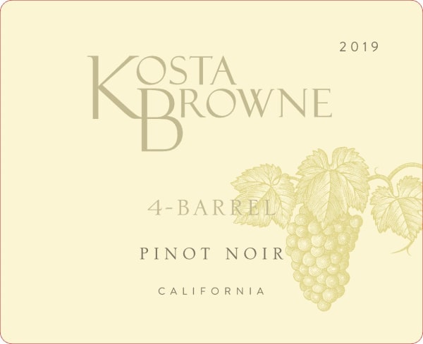 Rượu vang đỏ Kosta Browne 4 Barrel Pinot Noir 2019