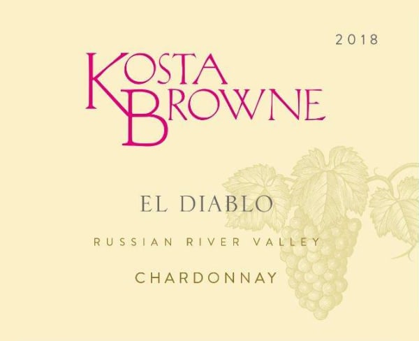 Rượu vang trằng Kosta Browne El Diablo Chardonnay 2018