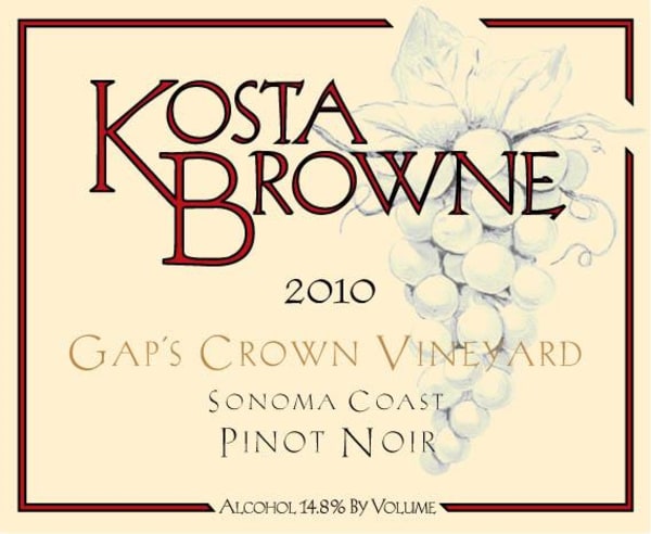 Rượu vang đỏ Kosta Browne Gap's Crown Vineyard Pinot Noir (5 Liter) 2010