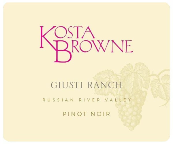 Rượu vang đỏ Kosta Browne Giusti Ranch Pinot Noir (chai Magnum 1,5 lít) 2019