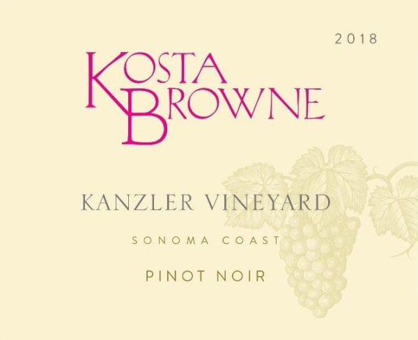 Rượu vang đỏ Kosta Browne Kanzler Vineyard Pinot Noir (chai Magnum 1,5 lít) 2018