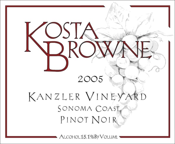 Rượu vang đỏ Kosta Browne Kanzler Vineyard Pinot Noir 2005