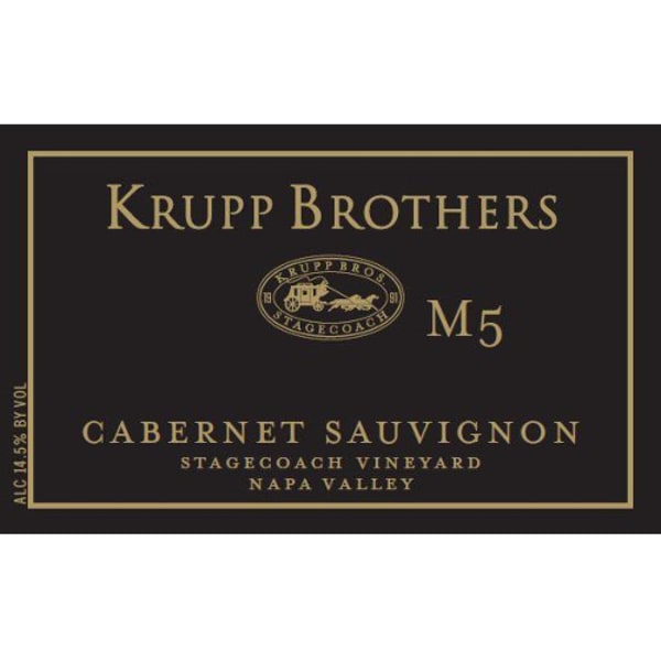 Rượu vang đỏ Krupp Brothers Estates Stagecoach Vineyard M5 Cabernet Sauvignon 2013