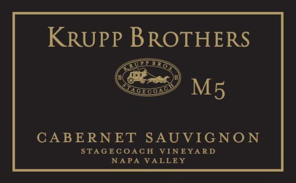 Rượu vang đỏ Krupp Brothers Estates Stagecoach Vineyard M5 Cabernet Sauvignon 2019
