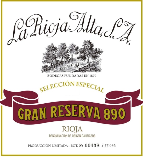 Rượu vang đỏ La Rioja Alta Gran Reserva 890 Tinto (chai Magnum 1,5 lít) 2010