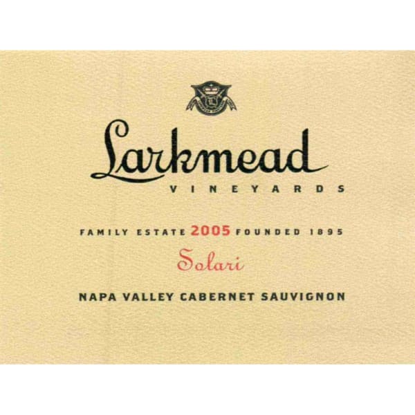 Rượu vang đỏ Larkmead Solari Cabernet Sauvignon (chai Magnum 1,5 lít) 2005