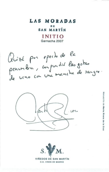 Rượu vang đỏ Las Moradas de San Martin Initio 2007