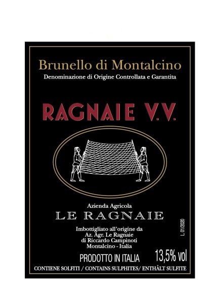 Rượu vang đỏ Le Ragnaie Ragnaie Vigna Vecchia Brunello di Montalcino (chai 3 lít) 2017