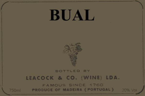 Rượu vang trằng Leacock's Bual 1966
