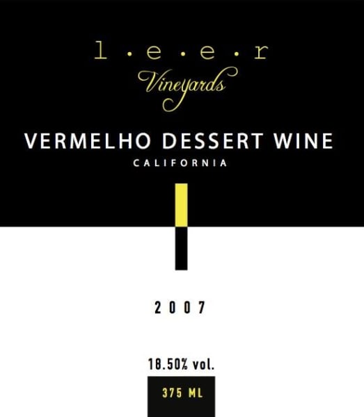 Rượu vang đỏ Leer Vineyards Vermelho Dessert 2007