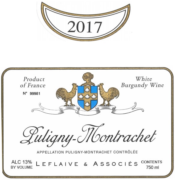 Rượu vang trằng Leflaive & Associes Puligny-Montrachet 2017