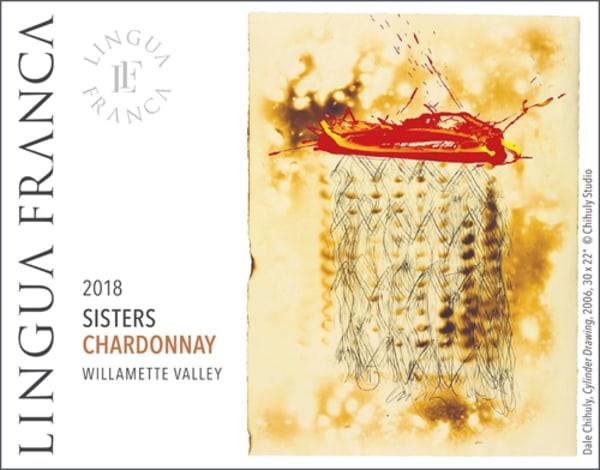 Rượu vang trằng Lingua Franca Sisters Chardonnay 2018