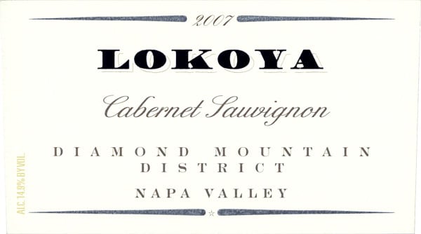 Rượu vang đỏ Lokoya Diamond Mountain Cabernet Sauvignon 2007
