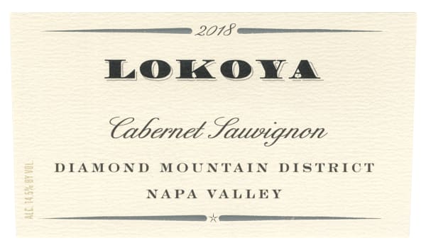 Rượu vang đỏ Lokoya Diamond Mountain Cabernet Sauvignon 2018