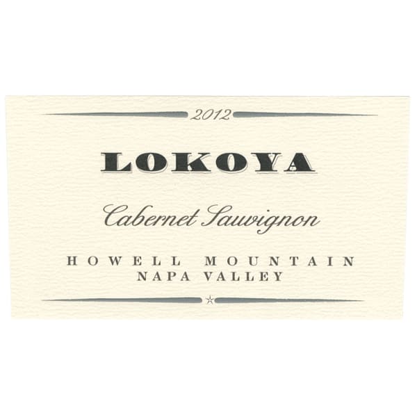 Rượu vang đỏ Lokoya Howell Mountain Cabernet Sauvignon 2012