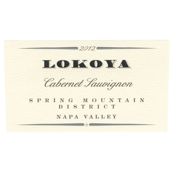 Rượu vang đỏ Lokoya Spring Mountain Cabernet Sauvignon 2012