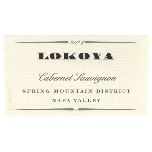 Rượu vang đỏ Lokoya Spring Mountain Cabernet Sauvignon 2014