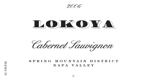 Rượu vang đỏ Lokoya Spring Mountain District Cabernet Sauvignon 2006