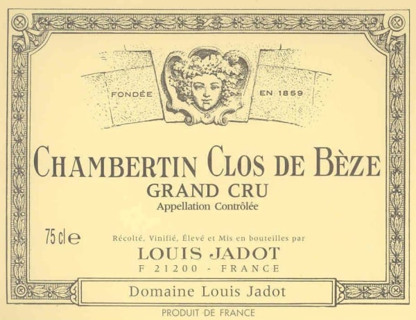 Rượu vang đỏ Louis Jadot Chambertin Clos de Beze Grand Cru 2008