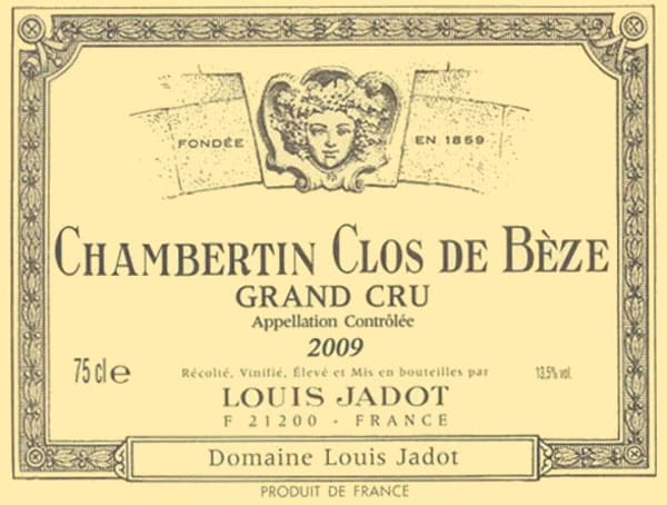 Rượu vang đỏ Louis Jadot Chambertin Clos de Beze Grand Cru 2009