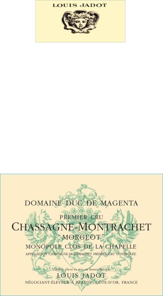 Rượu vang trằng Louis Jadot Chassagne-Montrachet Morgeot Clos de la Chapelle Premier Cru 2017