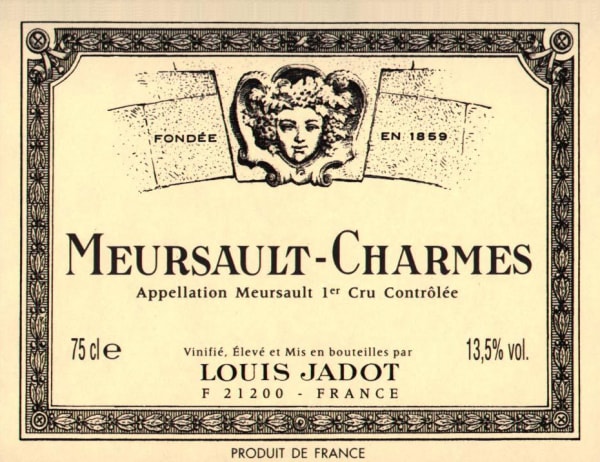 Rượu vang trằng Louis Jadot Meursault Charmes Premier Cru 2020