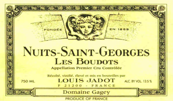 Rượu vang đỏ Louis Jadot Nuits-Saint-Georges Les Boudots Premier Cru (chai Magnum 1,5 lít) 2011