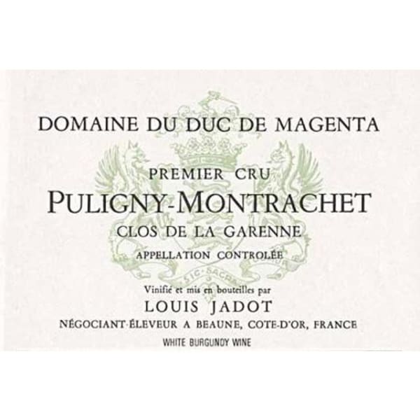 Rượu vang trằng Louis Jadot Puligny-Montrachet Clos de la Garenne Premier Cru Duc de Magenta 2012