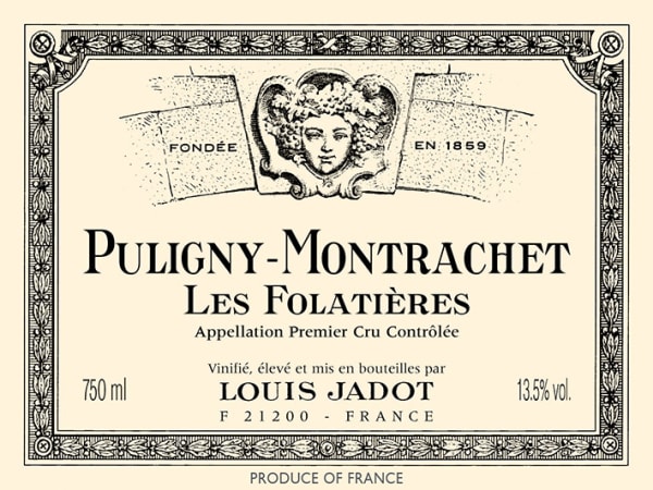 Rượu vang trằng Louis Jadot Puligny-Montrachet Les Folatieres Premier Cru 2017