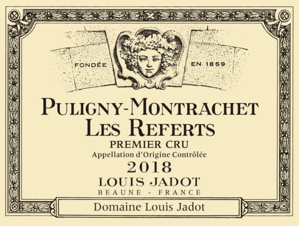 Rượu vang trằng Louis Jadot Puligny-Montrachet Les Referts Premier Cru 2018