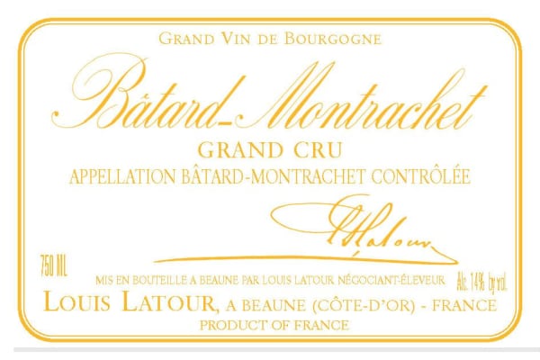 Rượu vang trằng Louis Latour Batard Montrachet Grand Cru 2009