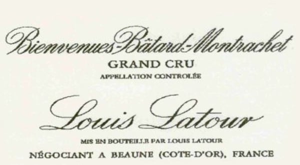 Rượu vang trằng Louis Latour Bienvenues-Batard-Montrachet Grand Cru 2000