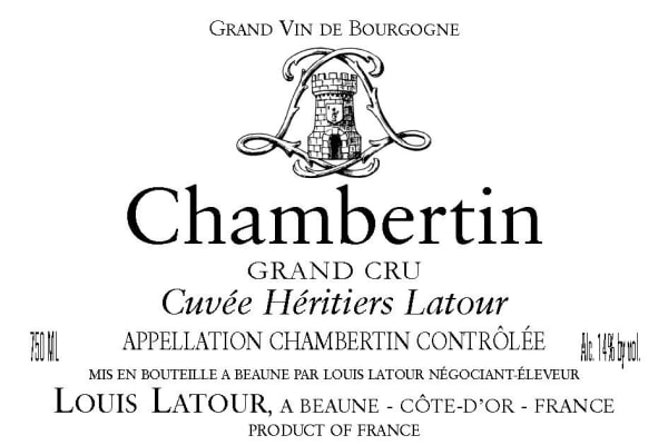 Rượu vang đỏ Louis Latour Chambertin Cuvee Heritiers Grand Cru 2010
