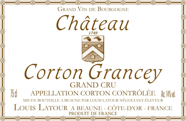 Rượu vang đỏ Louis Latour Chateau Corton Grancey Grand Cru 2019