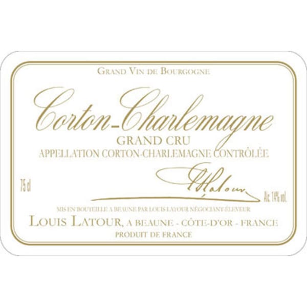 Rượu vang trằng Louis Latour Corton-Charlemagne Grand Cru (chai 375 ml) 2015
