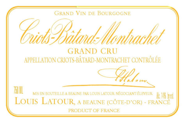 Rượu vang trằng Louis Latour Criots-Batard-Montrachet Grand Cru 2016