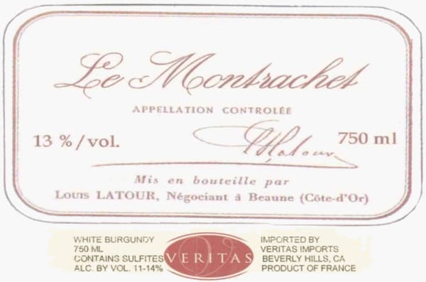 Rượu vang trằng Louis Latour Le Montrachet 2007