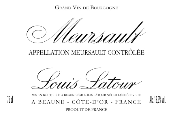 Rượu vang trằng Louis Latour Meursault 2018
