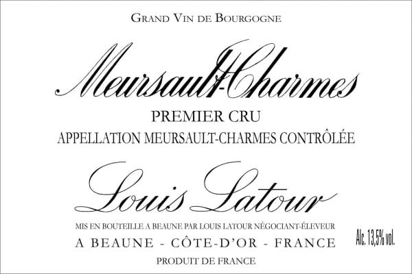 Rượu vang trằng Louis Latour Meursault Charmes Premier Cru 2019