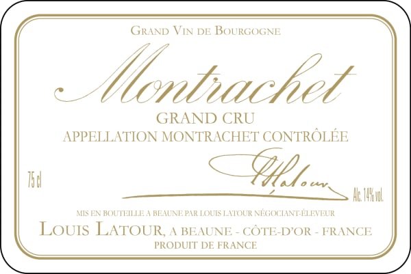 Rượu vang trằng Louis Latour Montrachet Grand Cru 2018
