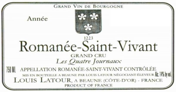 Rượu vang đỏ Louis Latour Romanee-St-Vivant Les Quatre Journaux Grand Cru 2011