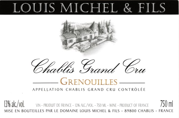 Rượu vang trằng Louis Michel Chablis Grenouilles Grand Cru 2019