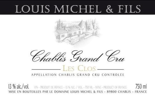 Rượu vang trằng Louis Michel Chablis Les Clos Grand Cru 2020