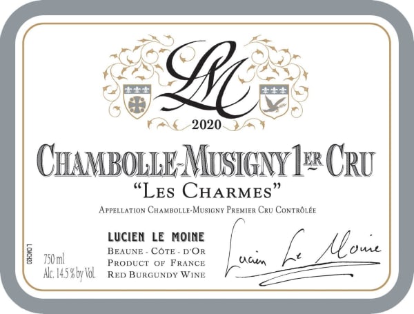 Rượu vang đỏ Lucien Le Moine Chambolle-Musigny Les Charmes Premier Cru 2020