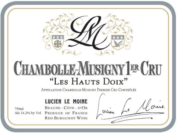 Rượu vang đỏ Lucien Le Moine Chambolle-Musigny Les Hauts Doix Premier Cru 2020