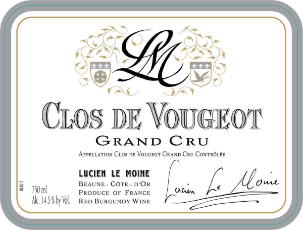 Rượu vang đỏ Lucien Le Moine Clos de Vougeot Grand Cru 2019