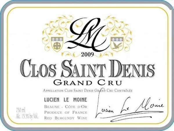 Rượu vang đỏ Lucien Le Moine Clos Saint Denis Grand Cru 2009
