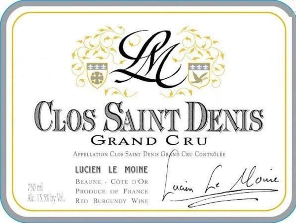 Rượu vang đỏ Lucien Le Moine Clos Saint Denis Grand Cru 2011